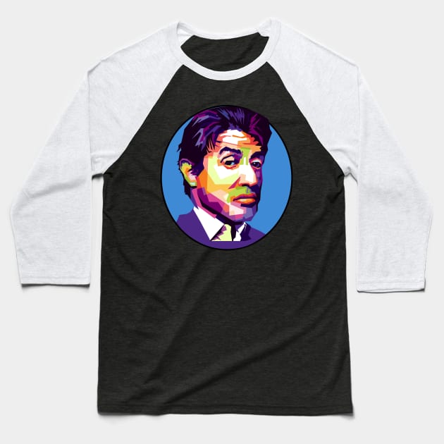 Sylvester stallone pop art Baseball T-Shirt by Danwpap2